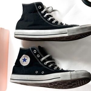 Size 13 - Converse Chuck Taylor All Star High Black pre owned - Picture 2 of 8
